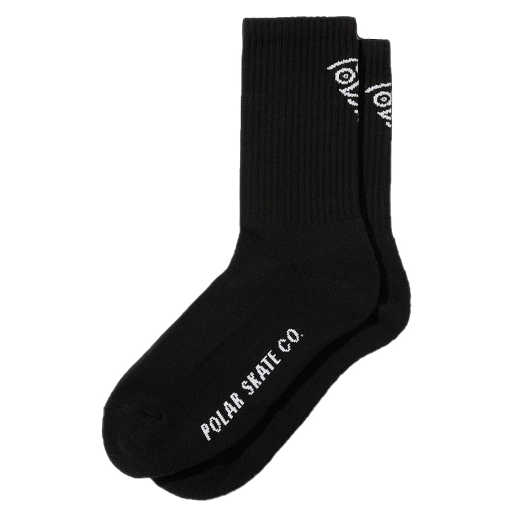 Polar Skate Co. - Face Socks - Black