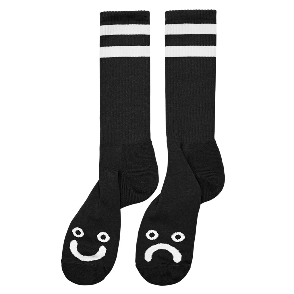 Polar Skate Co. - Happy / Sad Long Socks - Black