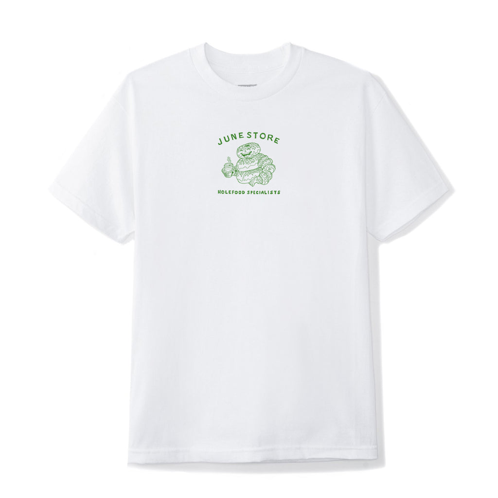 June - Hole Food Specialist Mens Tee - White, Green
